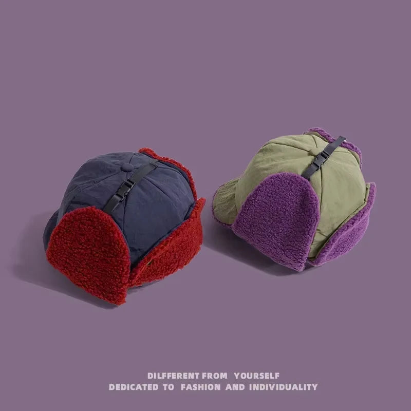 Fleece Bomber Hat with Ear Flaps