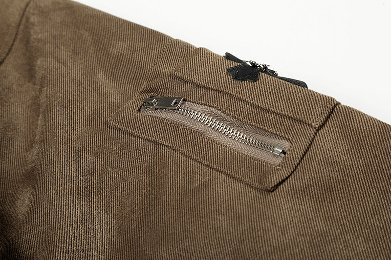 Fleece-Lined Cotton Winter Coat