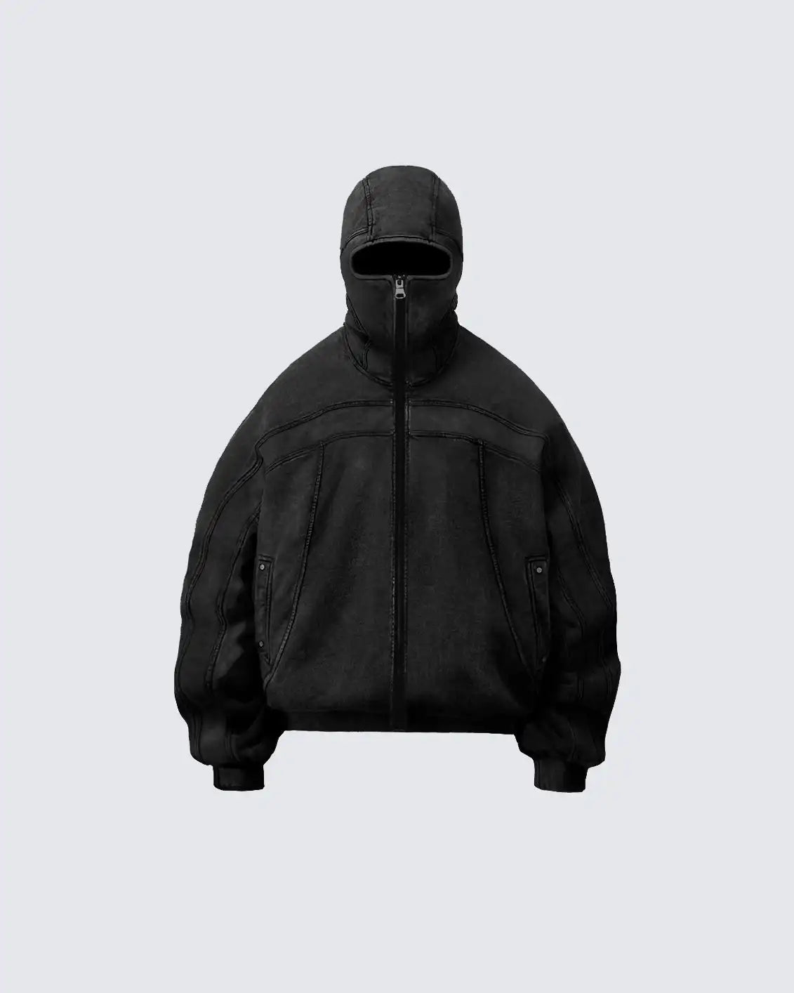 Rock Eye-Cutout Zip Hoodie