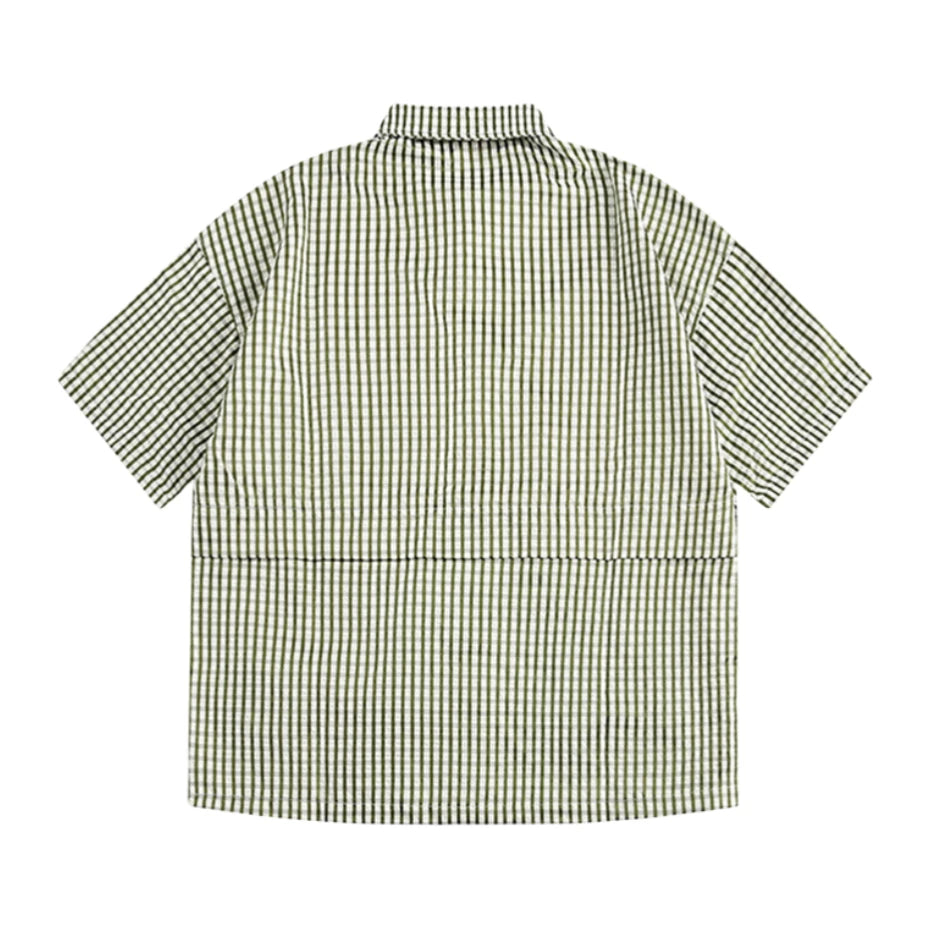 Men's Plaid Cargo Shirt