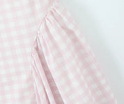 Yaela- Puffy plaid dress