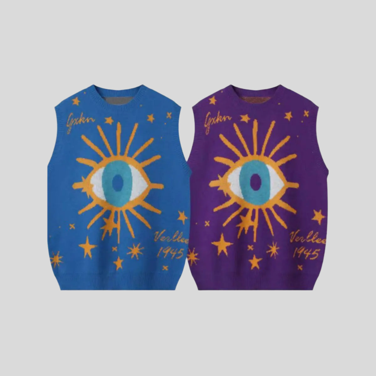Sun-Eye Print Vest