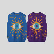Sun-Eye Print Vest