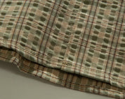 Men's Striped Jacquard Cuban Collar Shirt