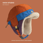 Retro Patchwork Bomber Hat