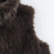 Women's Faux Fur Collar Vest
