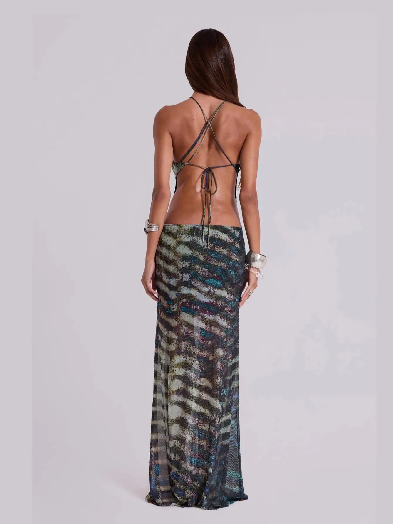 Solara – Boho Halter Maxi Dress
