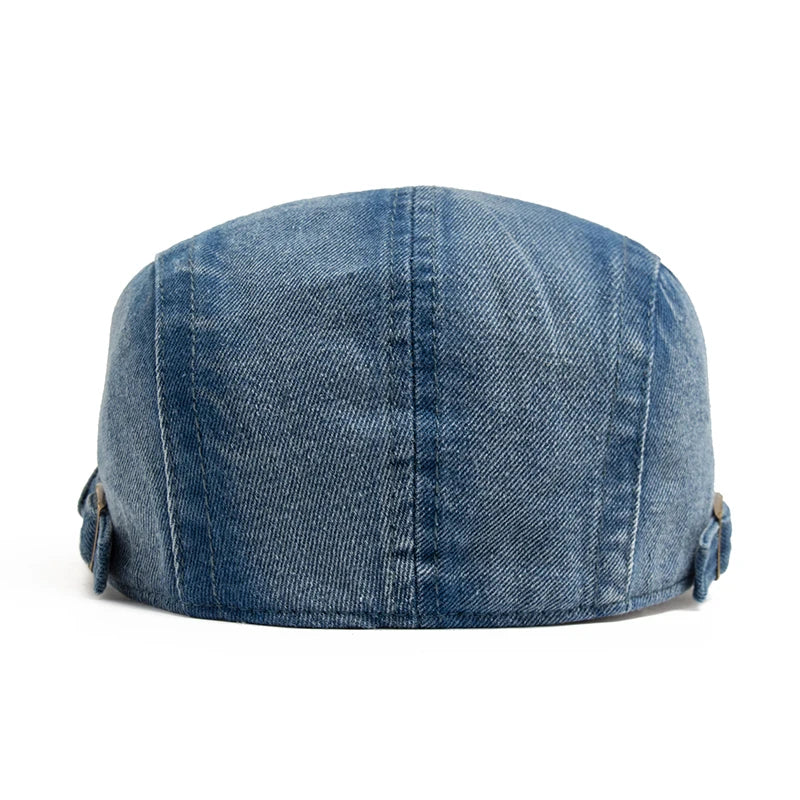 The Rafi Hat – Ripped Denim Beret