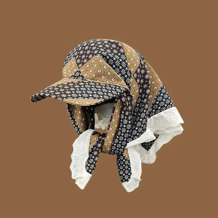 Vintage style baseball cap with bandana