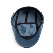 The Rafi Hat – Ripped Denim Beret