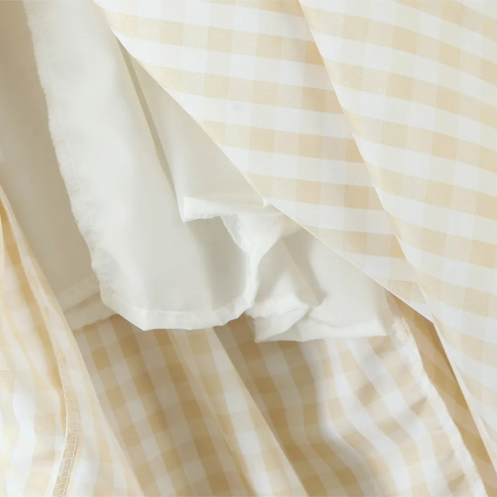 Yaela- Puffy plaid dress