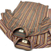 Striped Cotton Short Sleeve Shirt