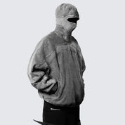 Rock Eye-Cutout Zip Hoodie