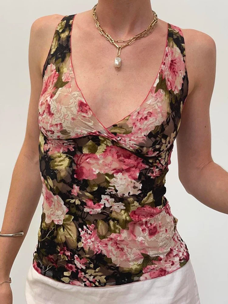 TT Floral Tank