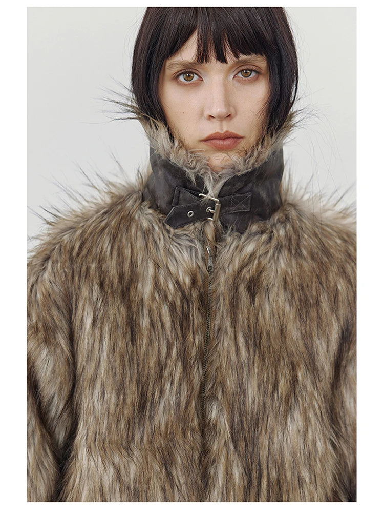 LOM Belted Fur Coat