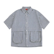 Men's Plaid Cargo Shirt