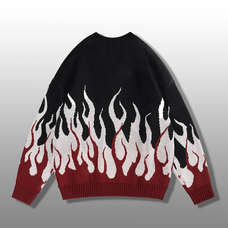 Flame Graphic Sweater