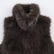 Women's Faux Fur Collar Vest