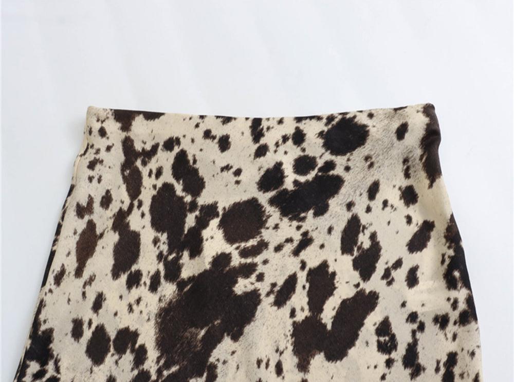 Dalmatian Print Skirt