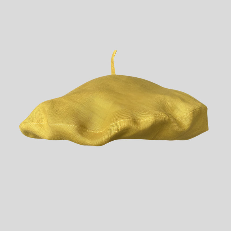 The Liora Hat – Linen Beret