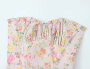 Yamit - Floral strapless maxi dress