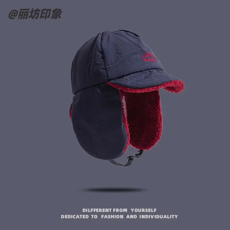 Fleece Bomber Hat with Ear Flaps