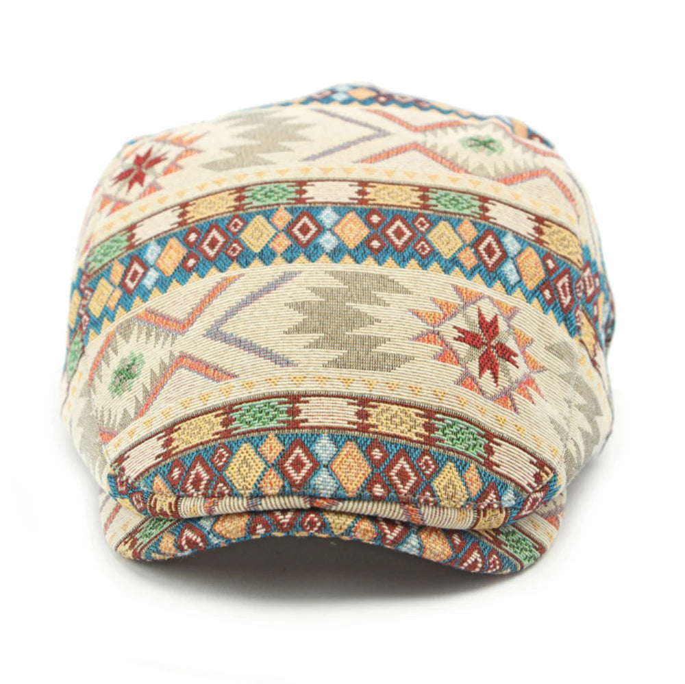 The Elan Hat – Jacquard Flat Beret