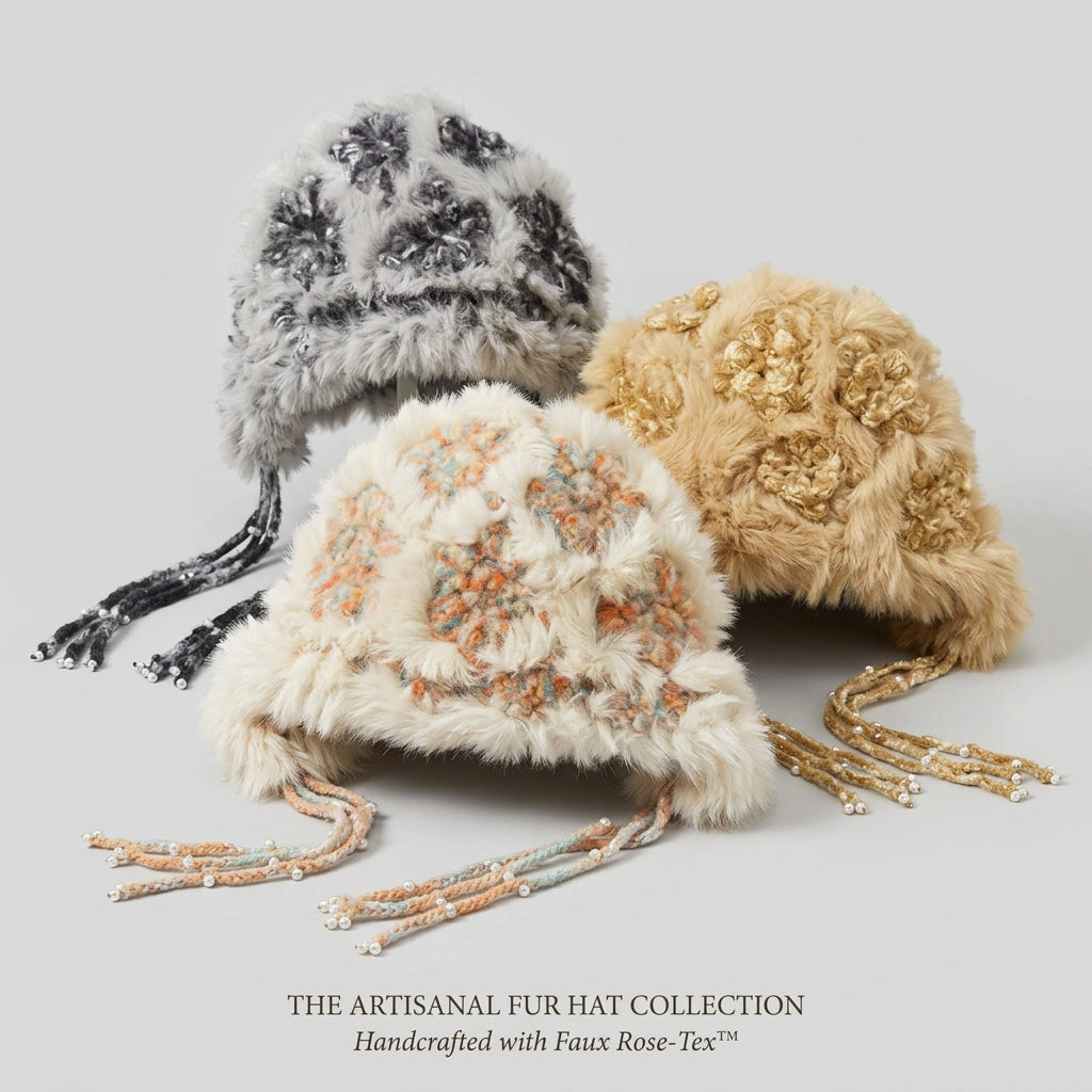 Fluffy Tassel Trapper Hat