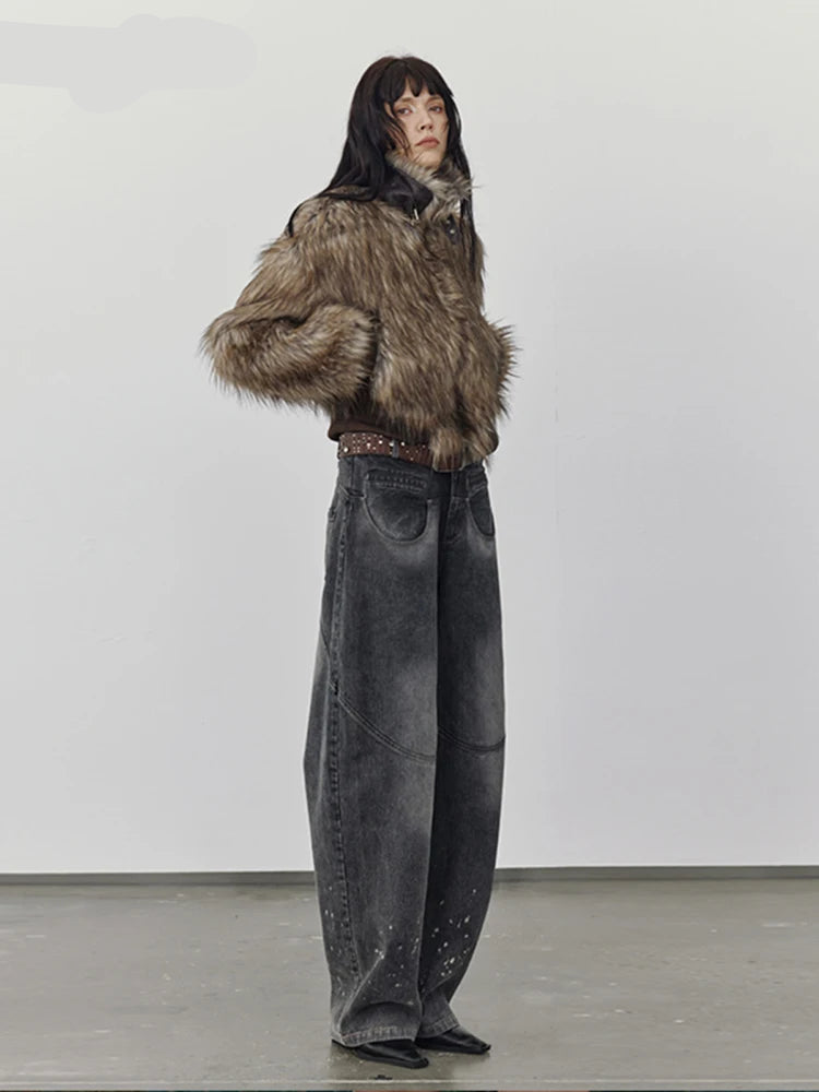 LOM Belted Fur Coat