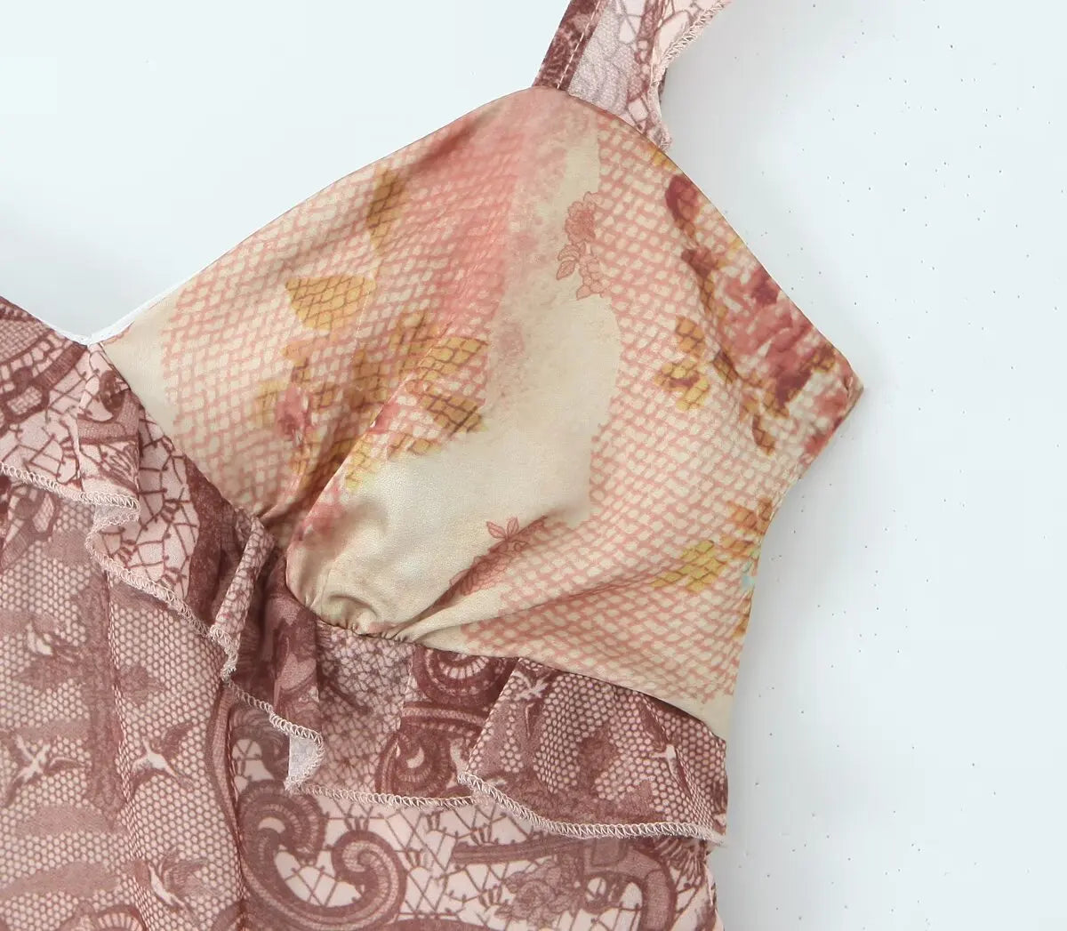 KOPI Asymmetric Floral Mini Dress