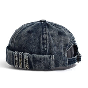 Washed Denim Docker Cap