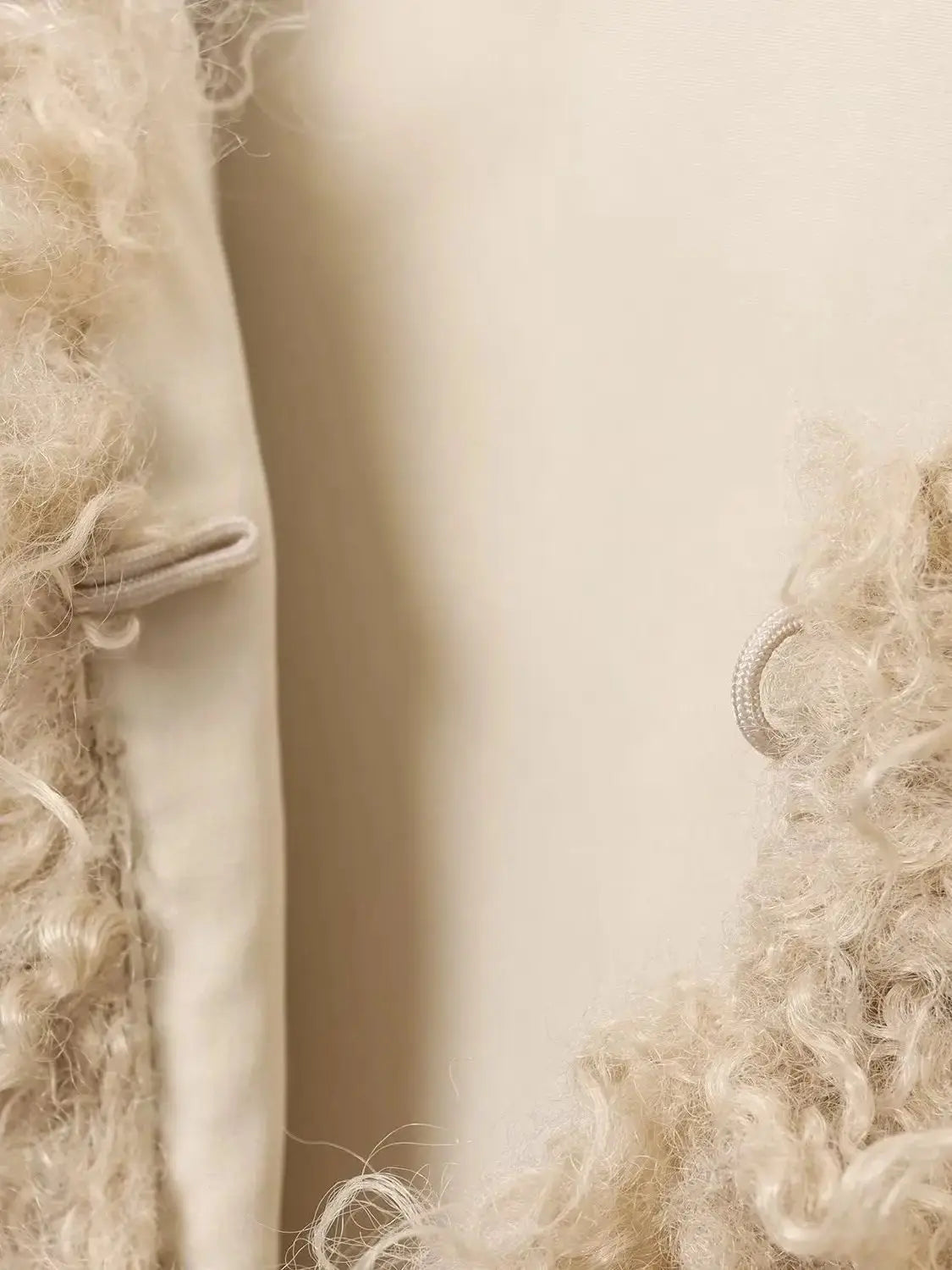 Faux Fur Vest with Lace-Up Detail