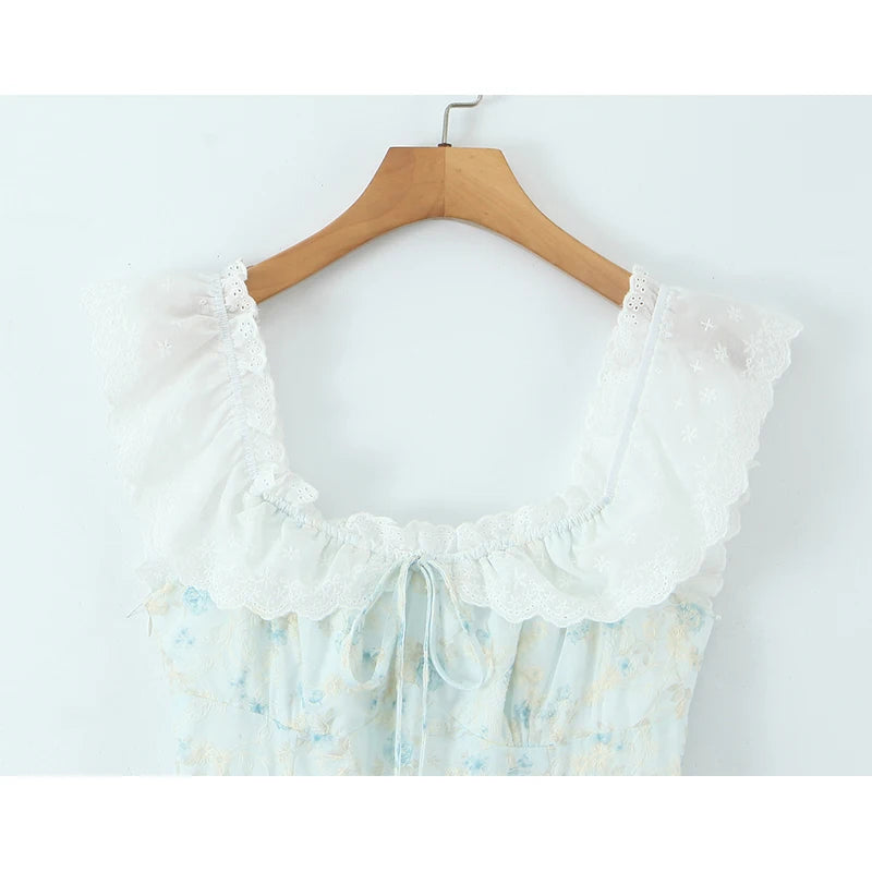 Princess - Layered mini dress with lace