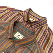 Striped Cotton Short Sleeve Shirt