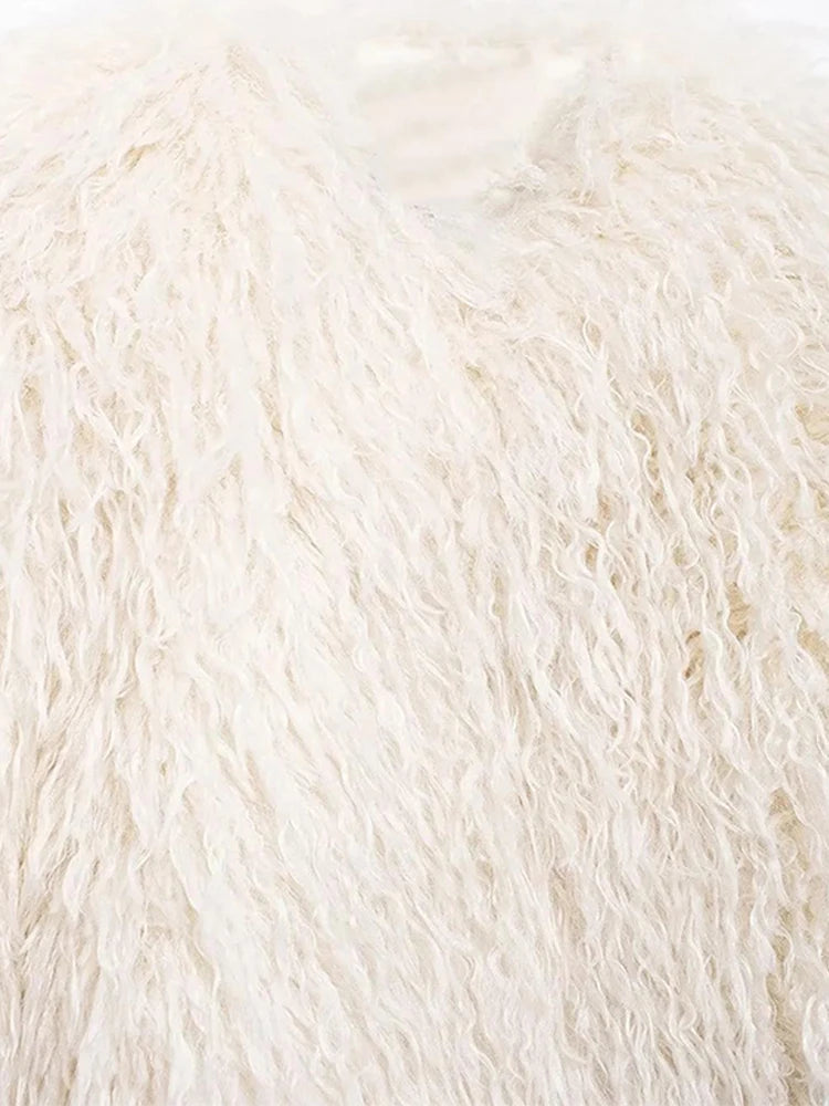 UO Short White Fur Coat