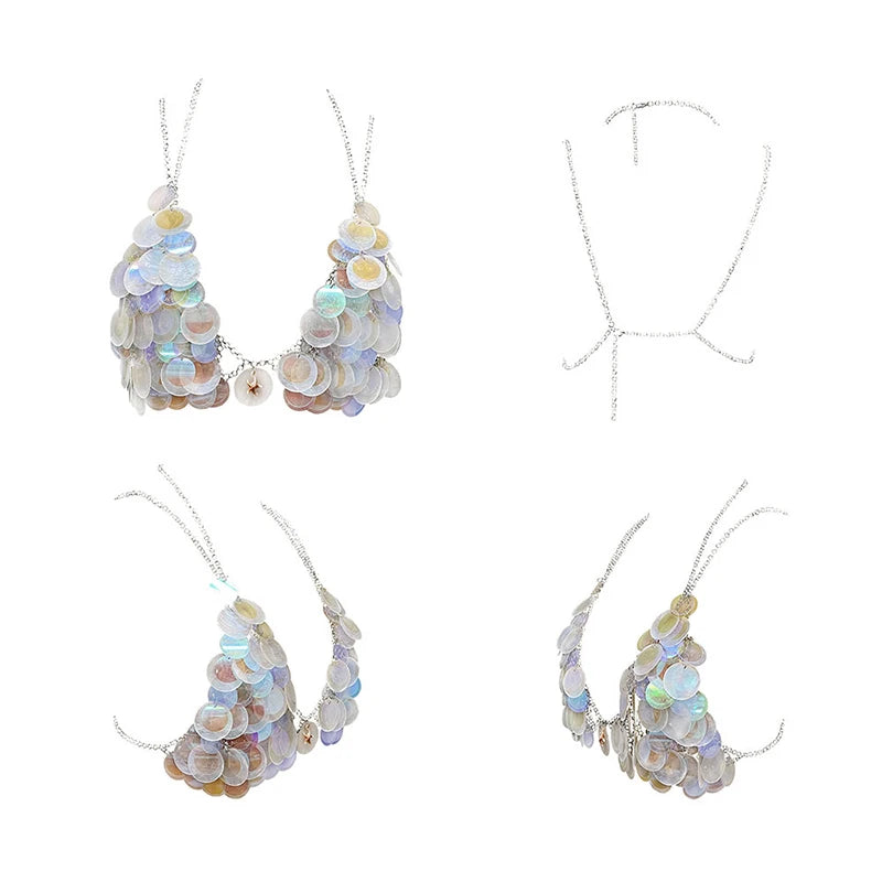Sparkling Pearl Beaded Top- Festival