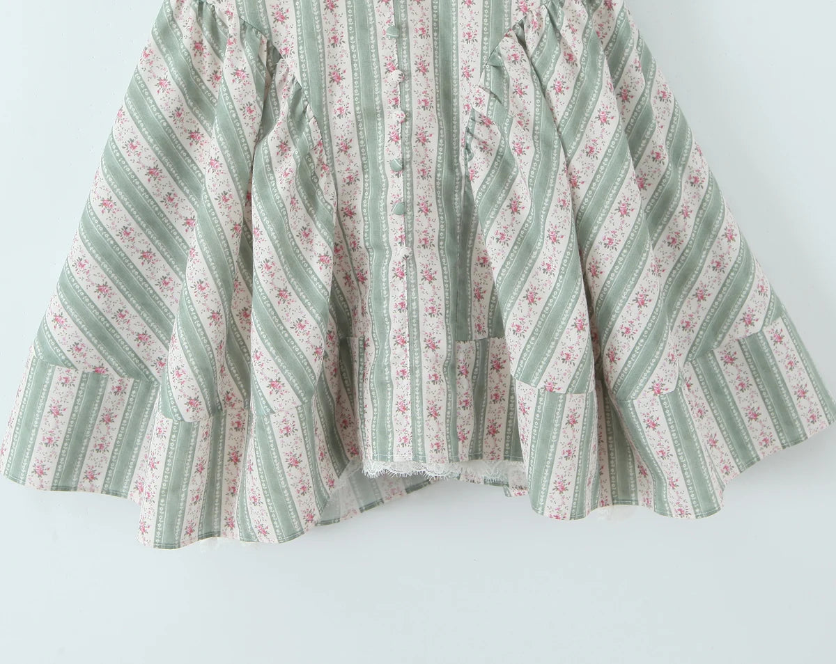 Yaara- Vintage Layered Mini Dress