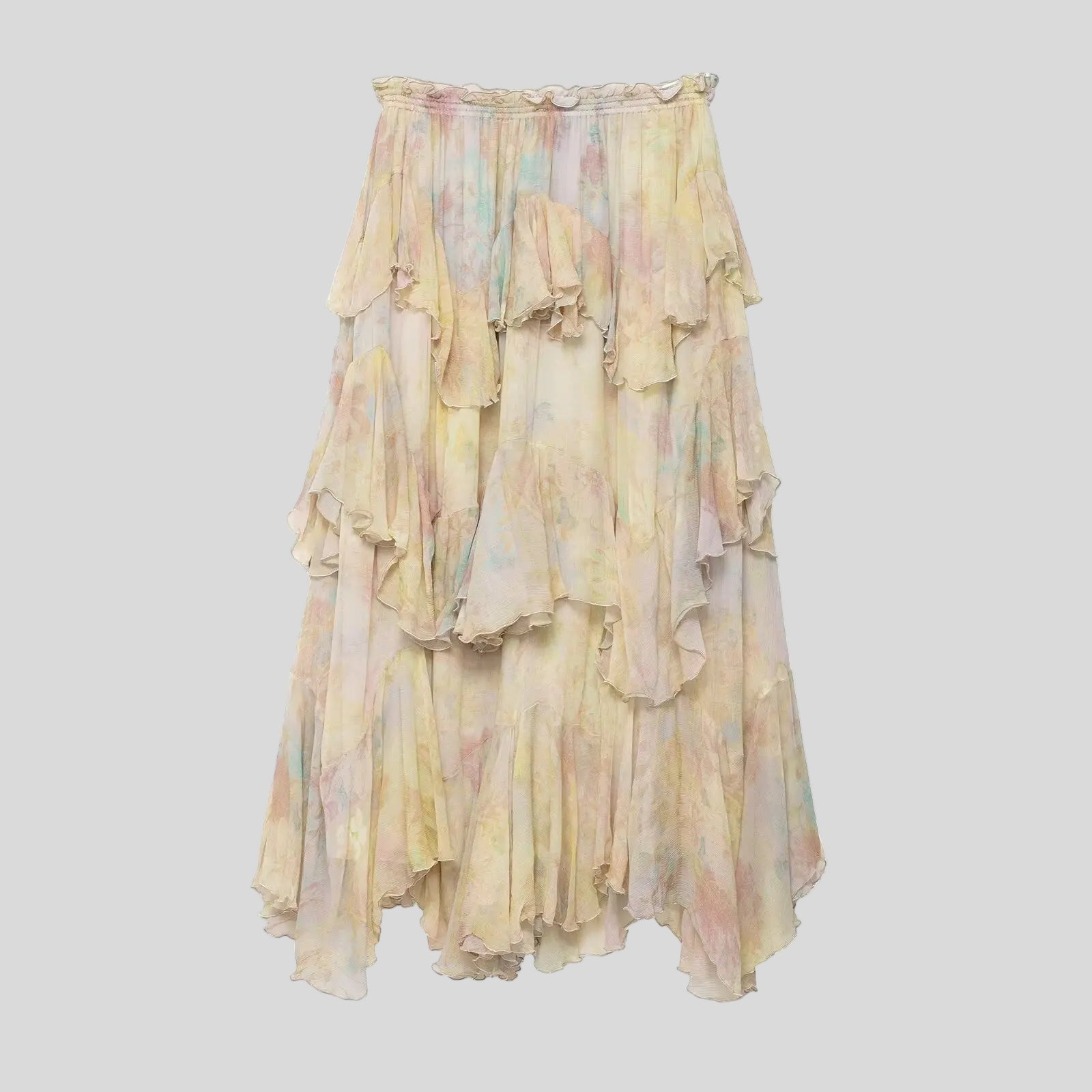 Classic Colorful Fringed Skirt