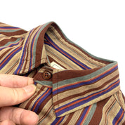 Striped Cotton Short Sleeve Shirt