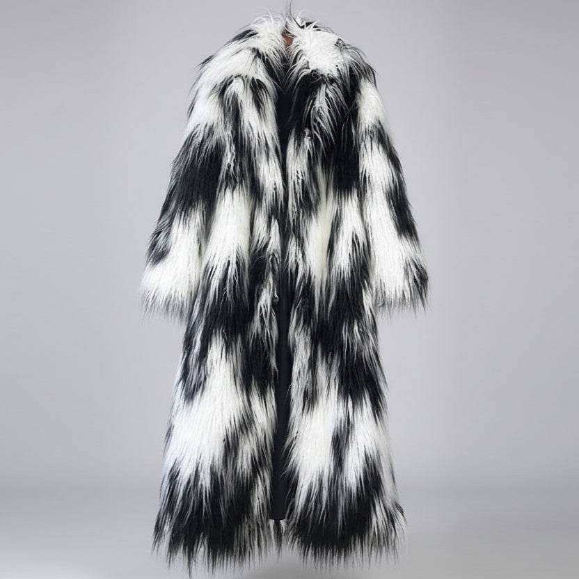 Colorful fur coat - star