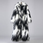 Colorful fur coat - star