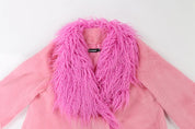 Pink Faux Fur Coat
