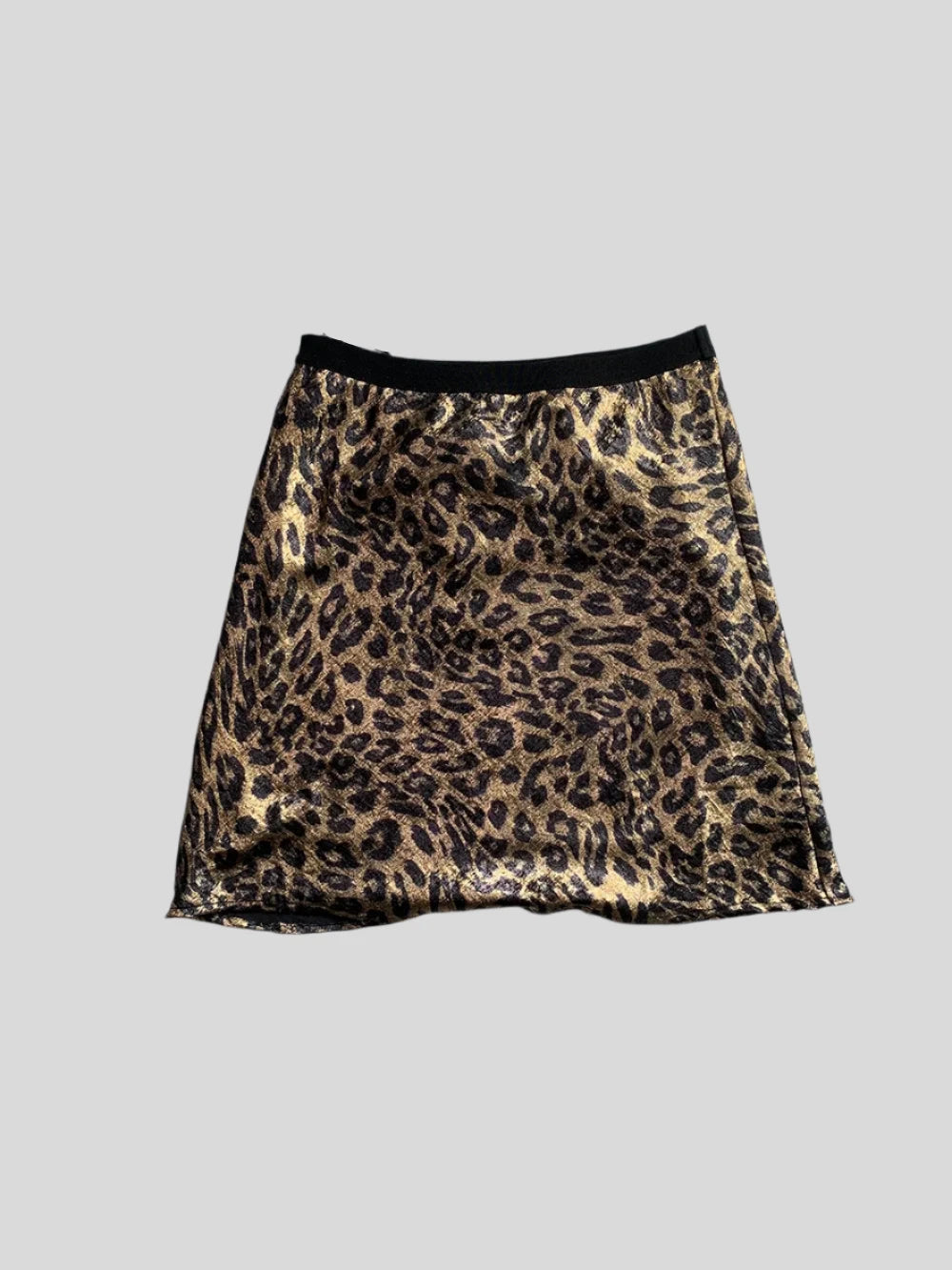R Midi Leopard Skirt