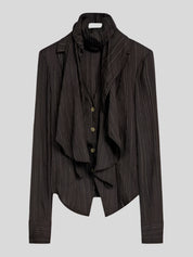 UP Striped Shirt with Scarf
