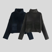 U Pocket Turtleneck Sweater