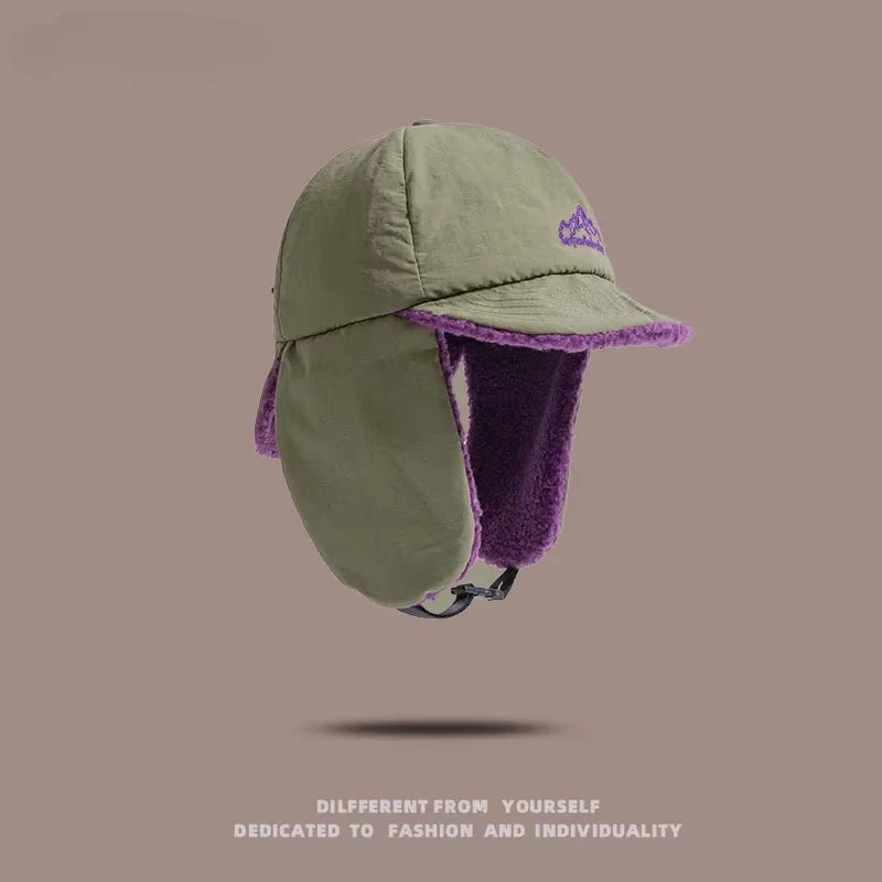 Fleece Bomber Hat with Ear Flaps