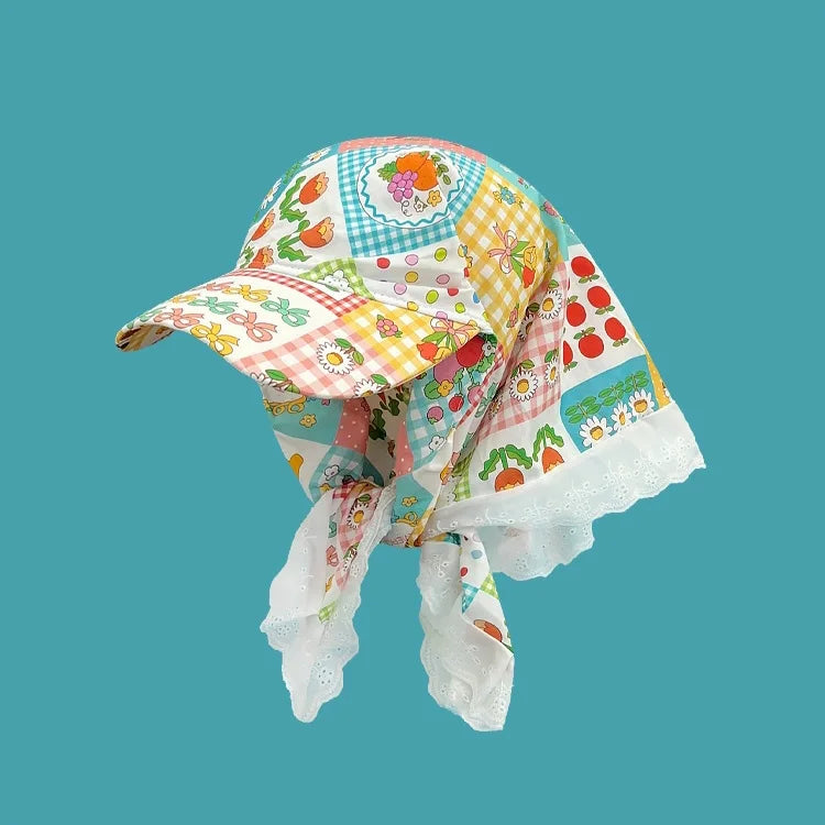 Vintage style baseball cap with bandana