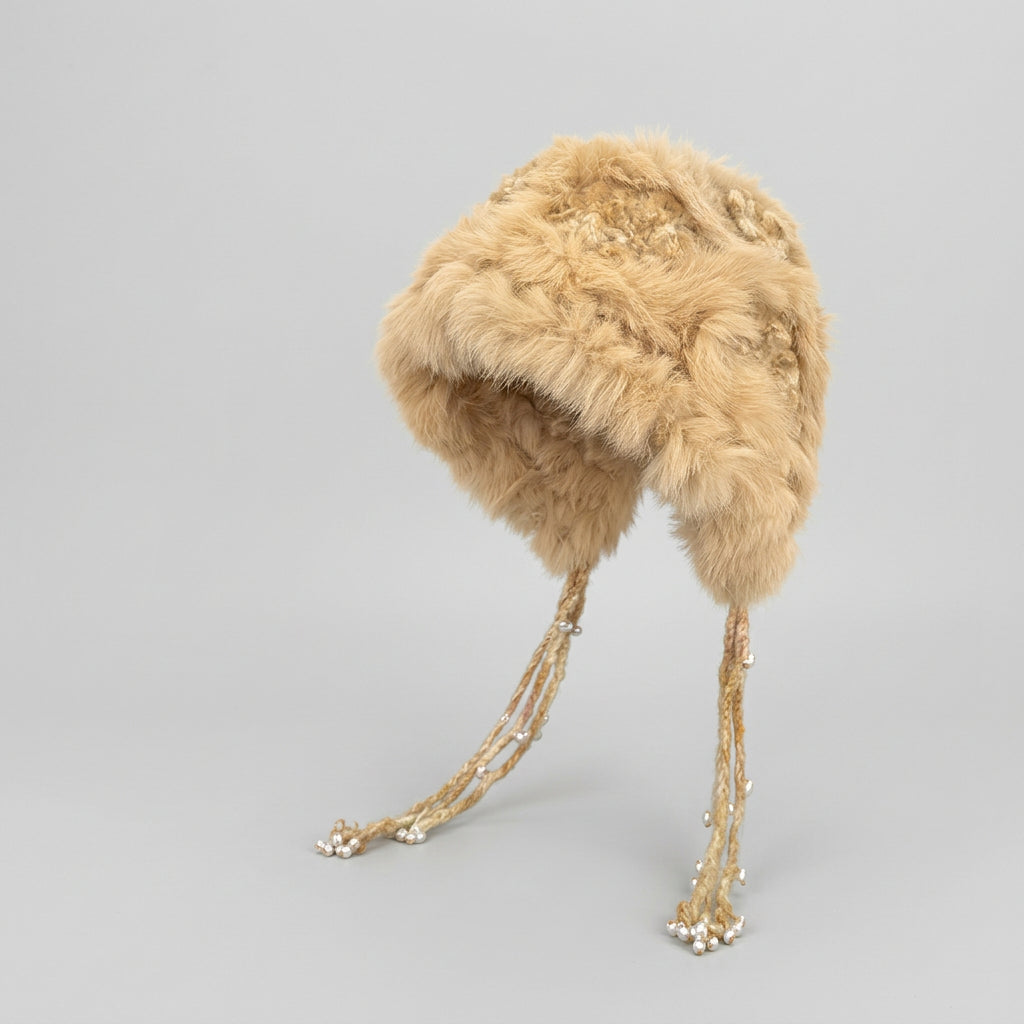 Fluffy Tassel Trapper Hat
