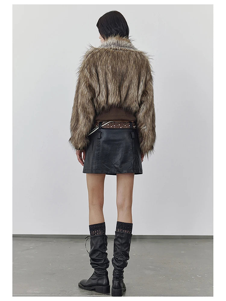 LOM Belted Fur Coat