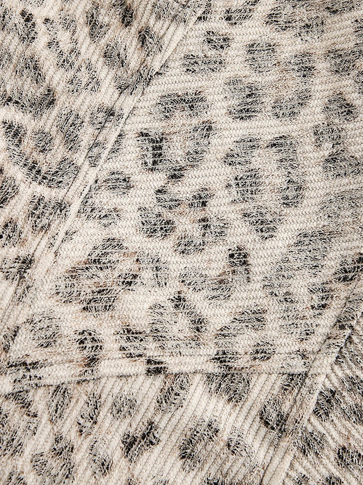NOM Leopard Fur Jacket